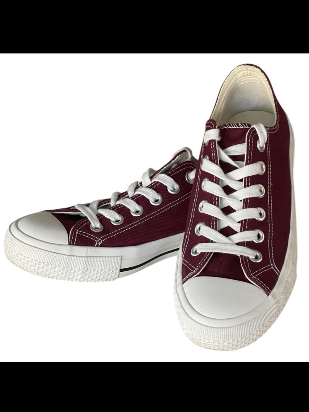 Sincerely Jules Vina Burgundy Maroon Sneakers Women’s Sz 7 Like Converse Low Top